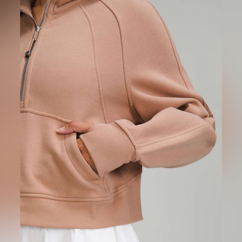 SOLD Lululemon Scuba Oversized Half-Zip Hoodie in Pink Clay Size XS/S - Picture 3 of 7